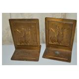 1935 Hartford Fire Insurance Co Stag Metal Bookend