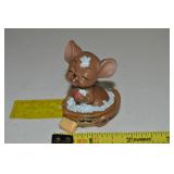 Vtg Josef Originals Mouse Village Bathing Figure