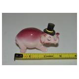 Vintage Japan Ceramic Pink Elephant Figure with