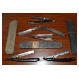 Collection of Antique Straight Razors: Clauss,