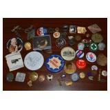 Large Lot of Misc Pins & other Small Collectables