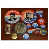 Vintage Political Pinback Collection w/ Kennedy +