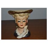 Vtg Napco A5846 Glamour Girl Lady Head Vase 4.5t