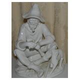 Vtg Capodimonte Italy Signed Blanc du Chein 10 5/8