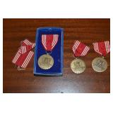 (3) WWII-era Military Good Conduct Medal 1 Named