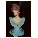 Vtg Josef Originals Ceramic Blue Nanette Figure