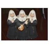 Vtg Chadwick Japan Ceramic Singing 3 Sisters Nuns