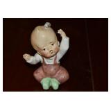 Vtg Occupied Japan Ceramic Baby w/ Fly on Head
