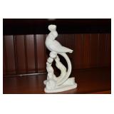Vtg Action Italy Carved Soapstone Tropical Bird