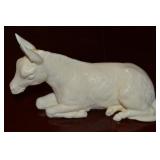 Vintage Bianchi Italy Resin Nativity Donkey Fig 9"
