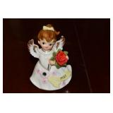 Vtg Lefton Porcelain KW6224 May Angel Figure 4.75