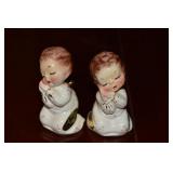 (2) 1953 Josef Originals Ceramic Praying Angel