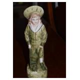 Antique German Hollow Porcelain Figure 7.5t