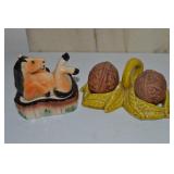 (2) Vintage Ceramic Salt & Pepper Shaker Sets