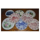 (8) Commemorative Plates w/ Calendar, Little