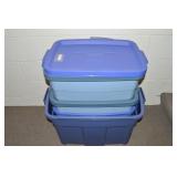 (4) Rubbermaid Roughneck Storage Totes w/Lids
