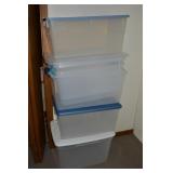 (6) Misc Storage Totes w/Lids