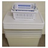 (5) Sterilite Storage Totes w/Lids + Smaller