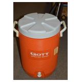 Gott Orange 5 Gallon Beverage Cooler