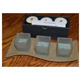 (2) Candle Sets w/ New 3pc Christmas Scents