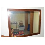 Vintage Solid Wood Wall Mirror 42.5 x 34.5