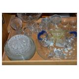 Kitchen Shelf Contents Lot: Antique/Vintage Glass
