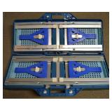 Portable Blue Picnic Table & (2) Benches