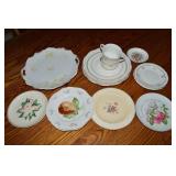 Lot of Antique/Vtg Plates + Cup & Saucer Set
