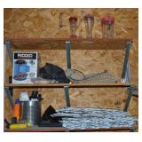 Garage 3 Shelf Contents Lot w/ Hummingbird