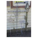 (5) Lawn & Garden Decor Pcs w/ 41't Cross, Bird