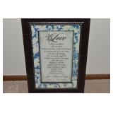 "Love" I Corinthians 13 Framed Wall Art 19 x 13