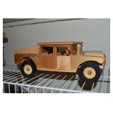 Melvin Beavers Handcrafted Wood Hummer Model