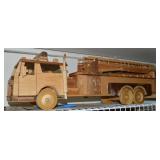 Melvin Beavers Handcrafted Wood Ladder Truck