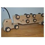 Melvin Beavers Handcrafted Wood Car Hauler with