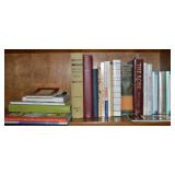 Shelf lot of Books