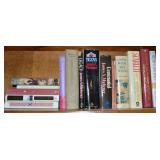 Shelf lot of Books