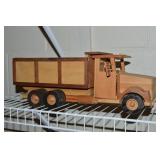 Melvin Beavers Handcrafted Wood Dump Truck 16'