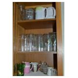 Kitchen Cabinet Contents Lot: Vintage Glassware
