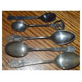 (5) Sterling Silver Spoons: TH Marthinsen Norway