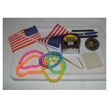 Misc Lot w/ Stanley Tape Measure, Nixon/Lodge