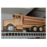 Melvin Beavers Handcrafted Wood Dump Truck