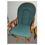 Vintage Padded Glider Rocker Chair