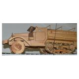 Melvin Beavers Handcrafted Wood WWII US M3 Half
