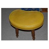 MCM Mustard-yellow Kidney Bean Stool 18 x 13t