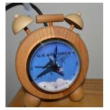 Melvin Beavers Handcrafted Wood Air Force Clock