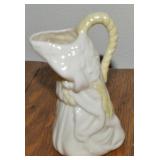 Belleek Porcelain Undine Creamer 4.75" tall