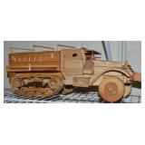 Melvin Beavers Handcrafted Wood WWII US M3 Half