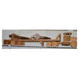 Melvin Beavers Handcrafted Wood Semi w/ Load