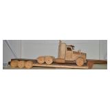 Melvin Beavers Handcrafted Wood Semi Tractor