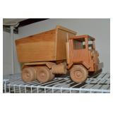 Melvin Beavers Handcrafted Wood Dump Truck 11'